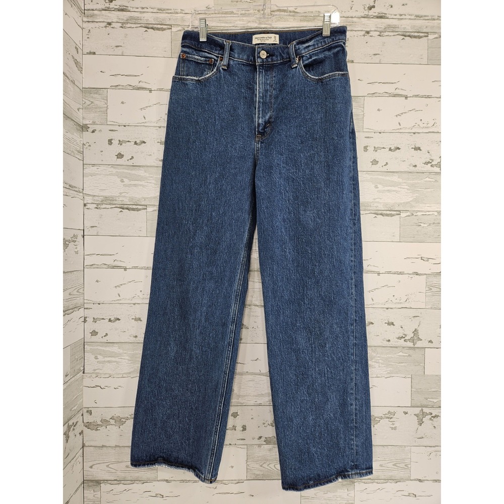 Abercrombie Fitch The 90s Relaxed Jean High Rise Women 29/8 Dark Blue
